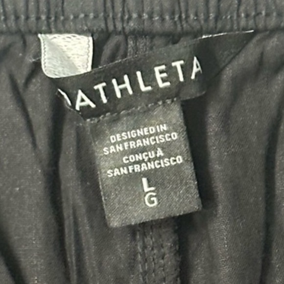 Athleta Paradise Wide Leg Pants Womens Large Linen Blend Pockets Casual Comfy - Picture 6 of 12